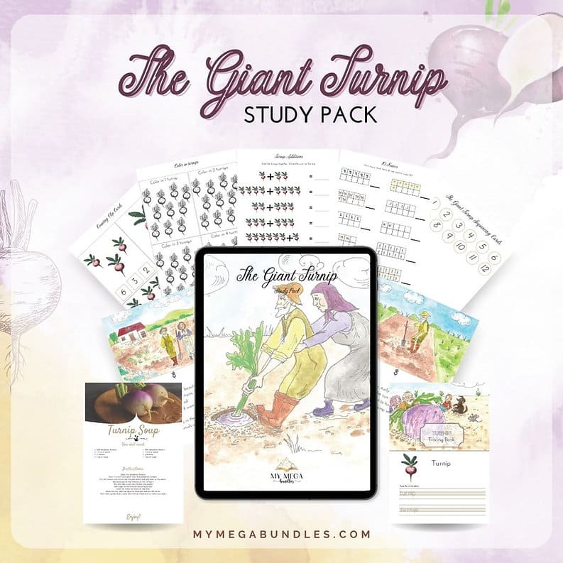 The Giant Turnip Story Printable | Homeschool Printable – My Mega Bundles