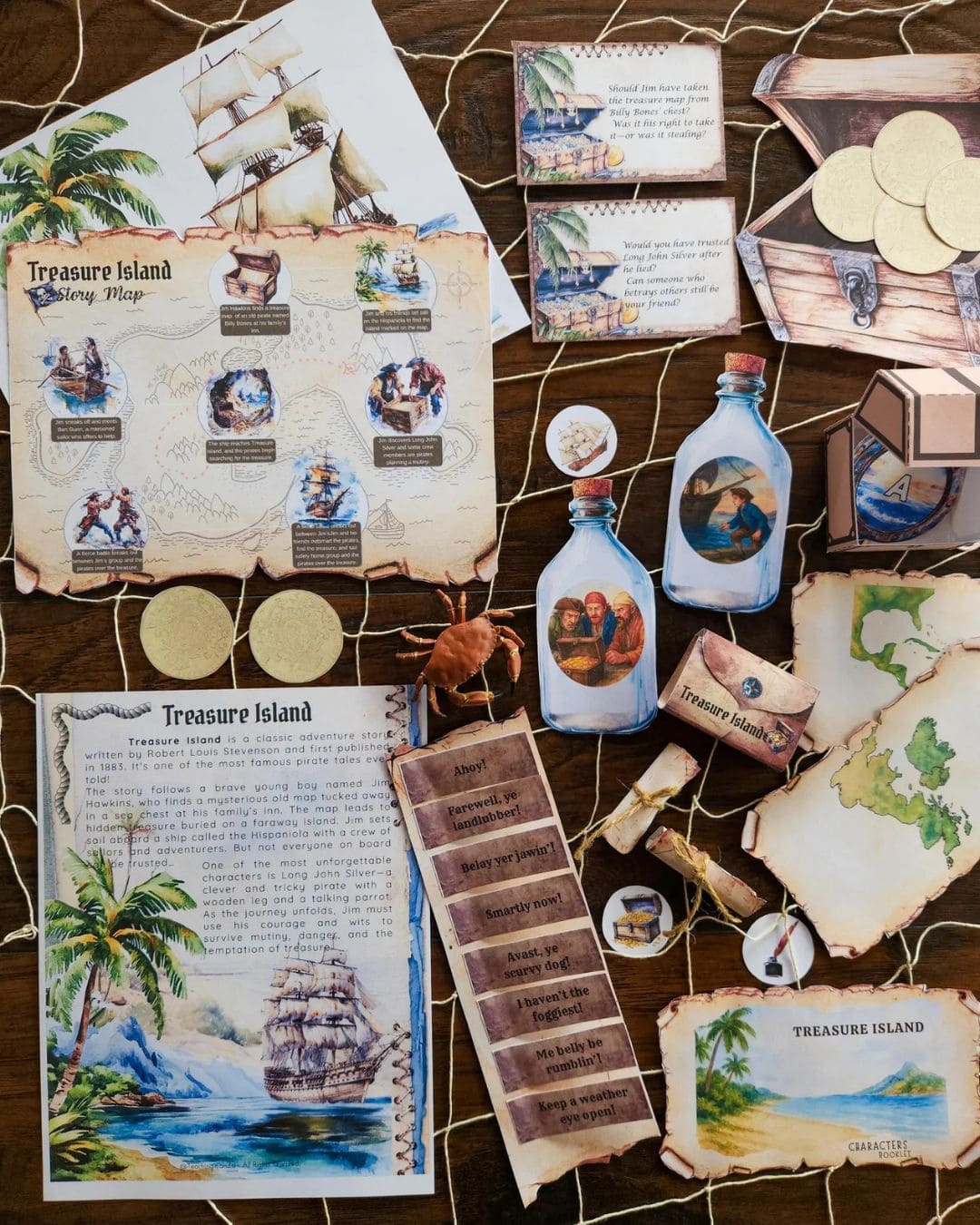 Treasure Island Book Study for Homeschool Pirate Adventure Pack