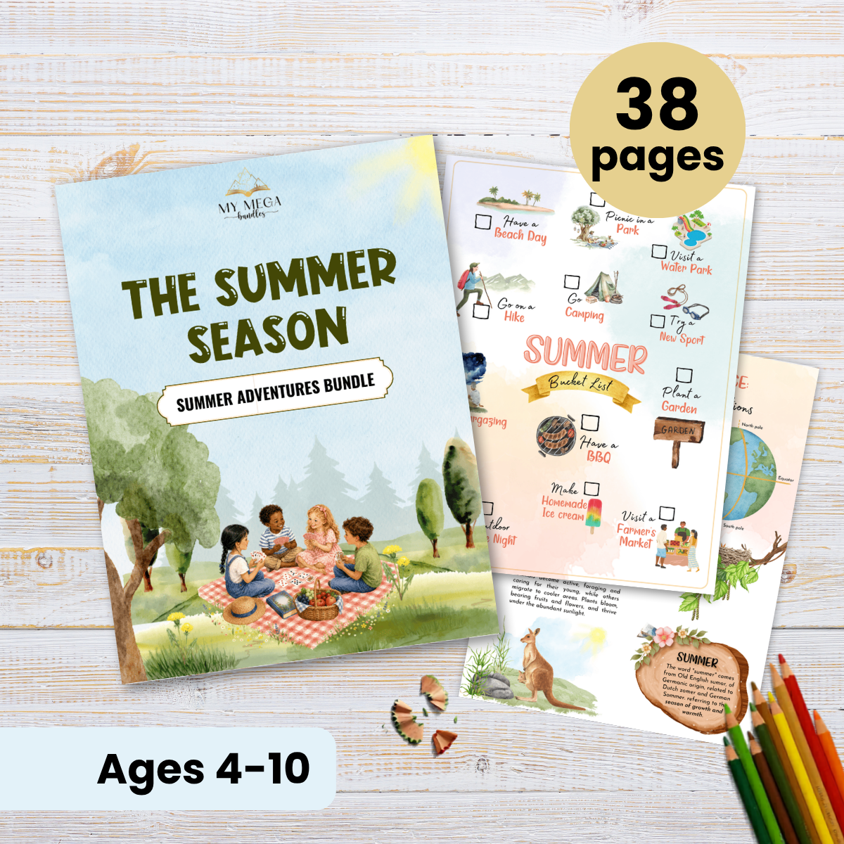 Summer Learning Bundle for Homeschool Families | 8 Printable Summer Unit Studies
