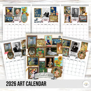 2026 Art Calendar for Kids