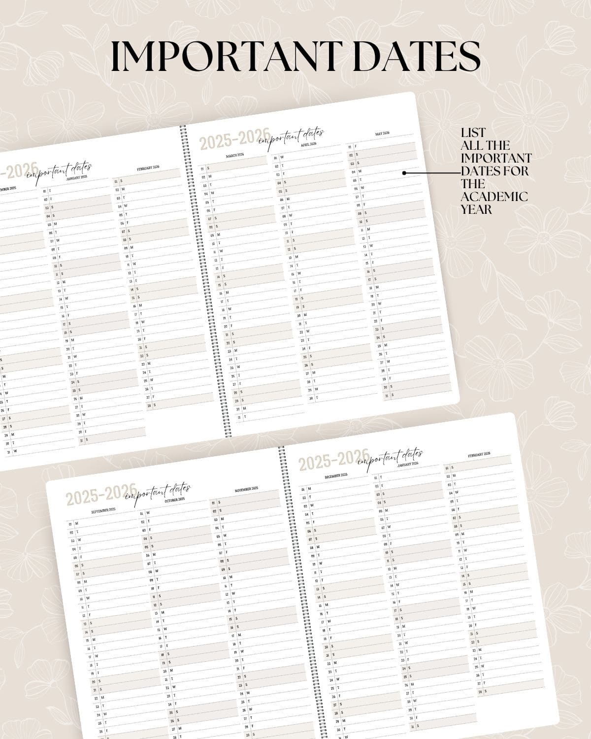Homeschool Planner for Year 2025/2026