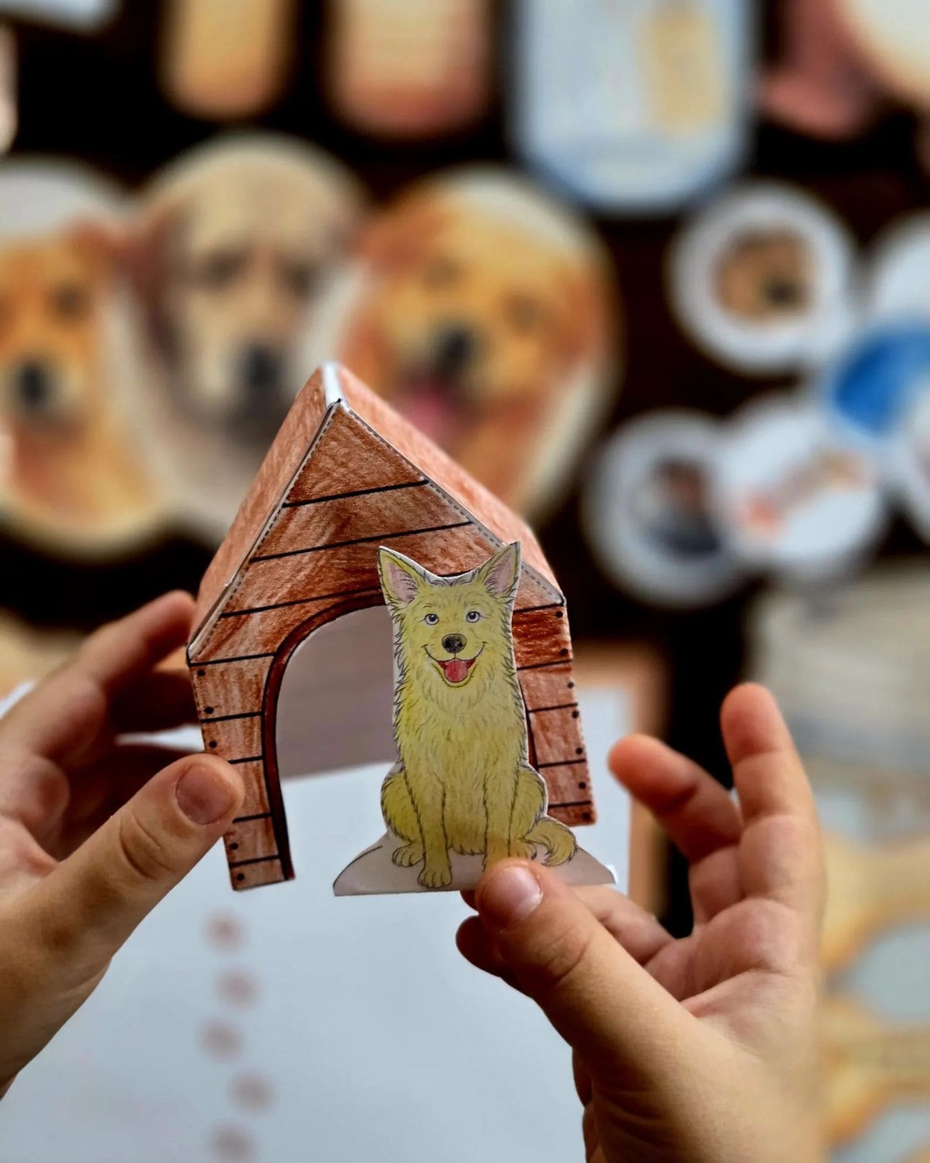 3D dog house craft featuring Winn-Dixie – hands-on cut-and-fold activity from the literature companion pack