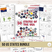 Discover All 50 States with Fun, Hands-On Homeschool Activities