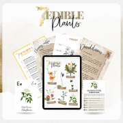 7 Edible Wildflowers Printable Study