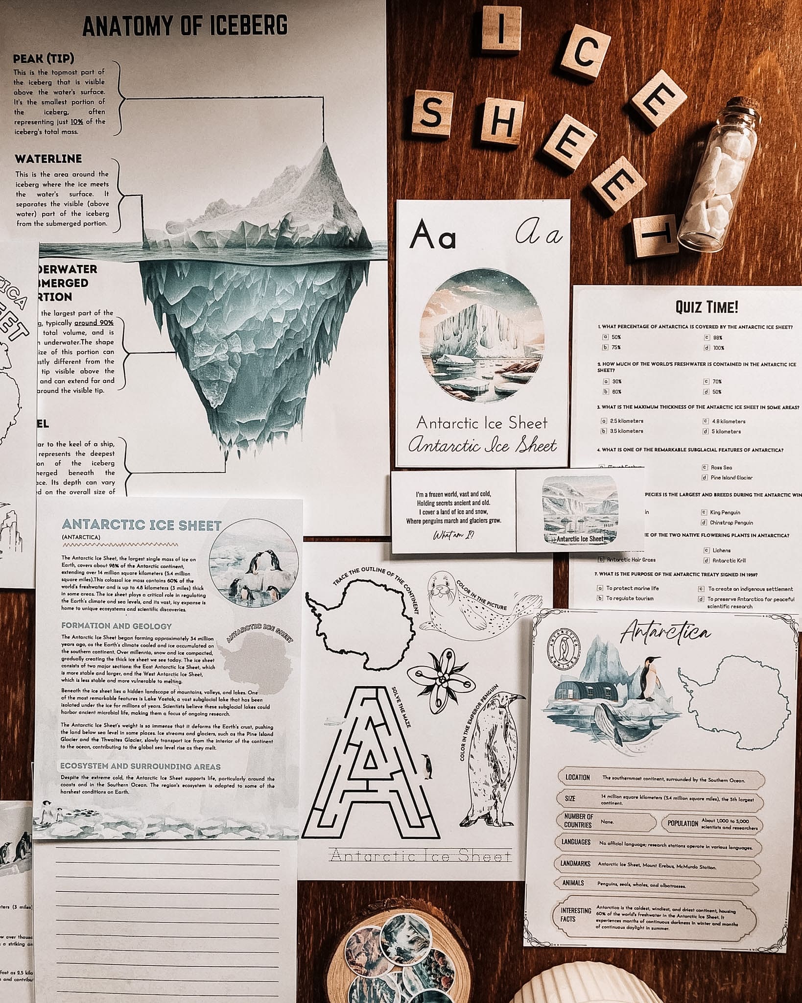 7 Natural Wonders of the World Printable Study