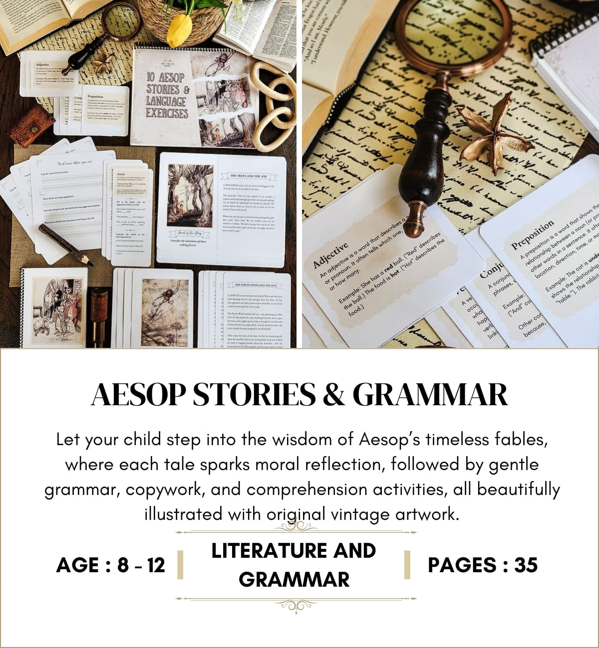 Aesop Stories and Grammar