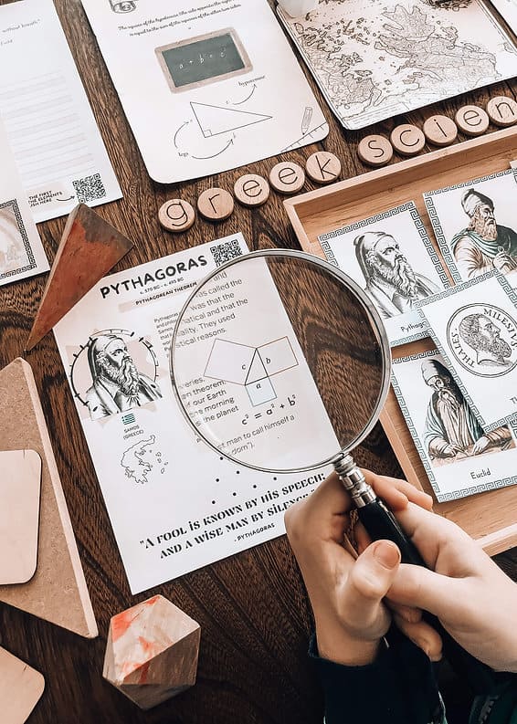 Ancient Greek Scientists study