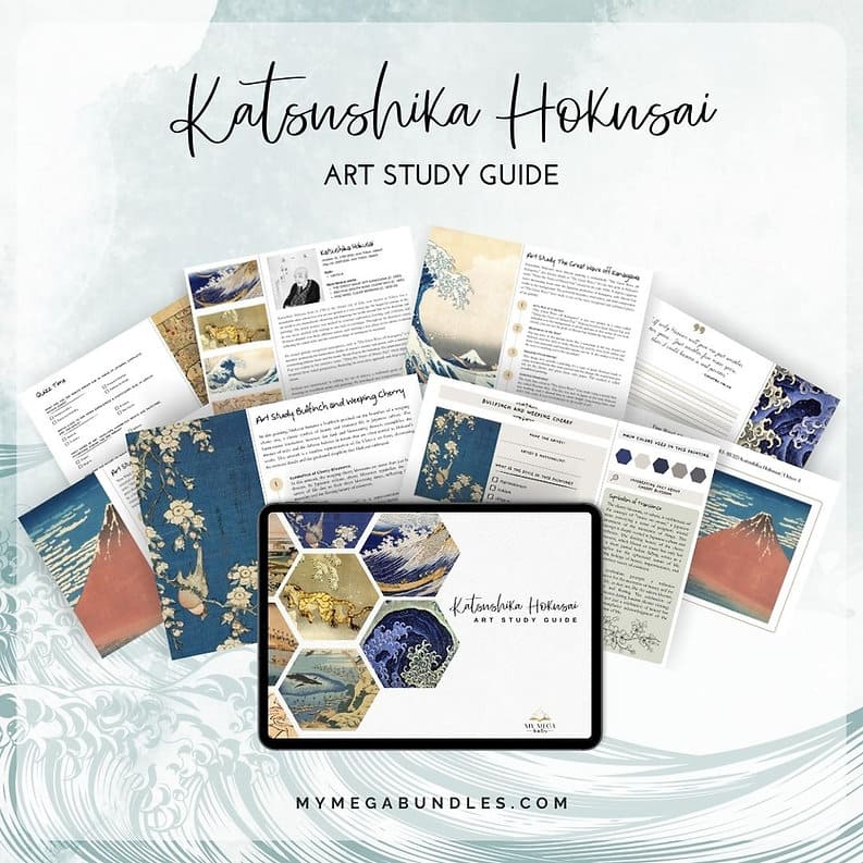 Art Study Hokusai Printable Study: Journey Through Japanese Art History
