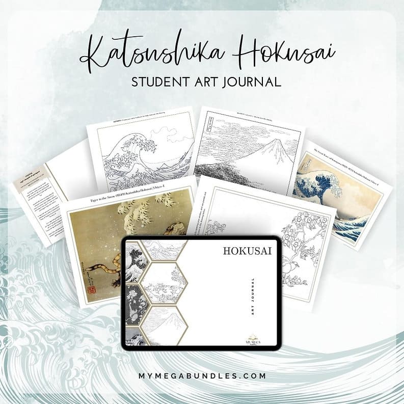 Art Study Hokusai Printable Study: Journey Through Japanese Art History
