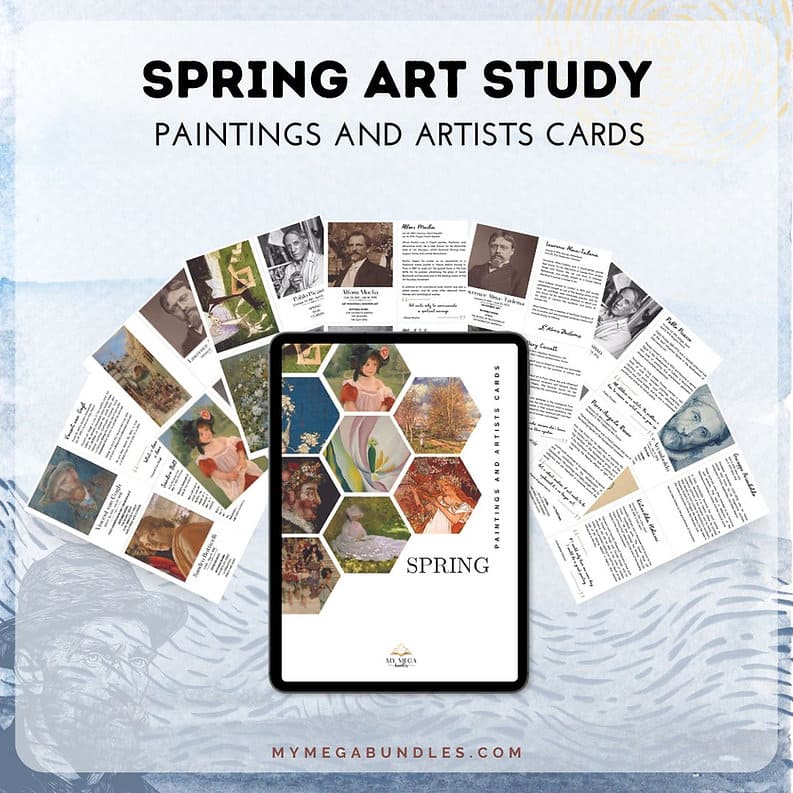 Spring Artist Study Art Study Spring Printable Study | Homeschool Printable – My Mega Bundles