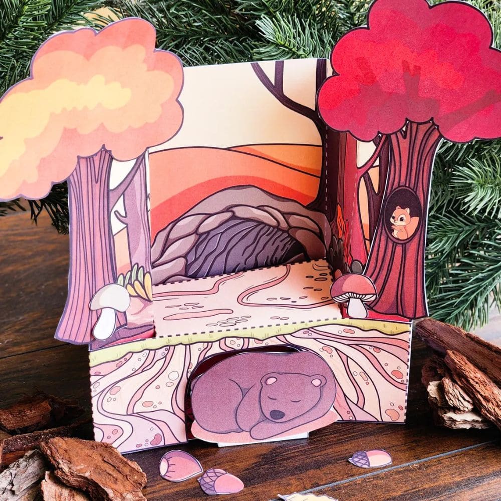 Bear Hibernation Diorama