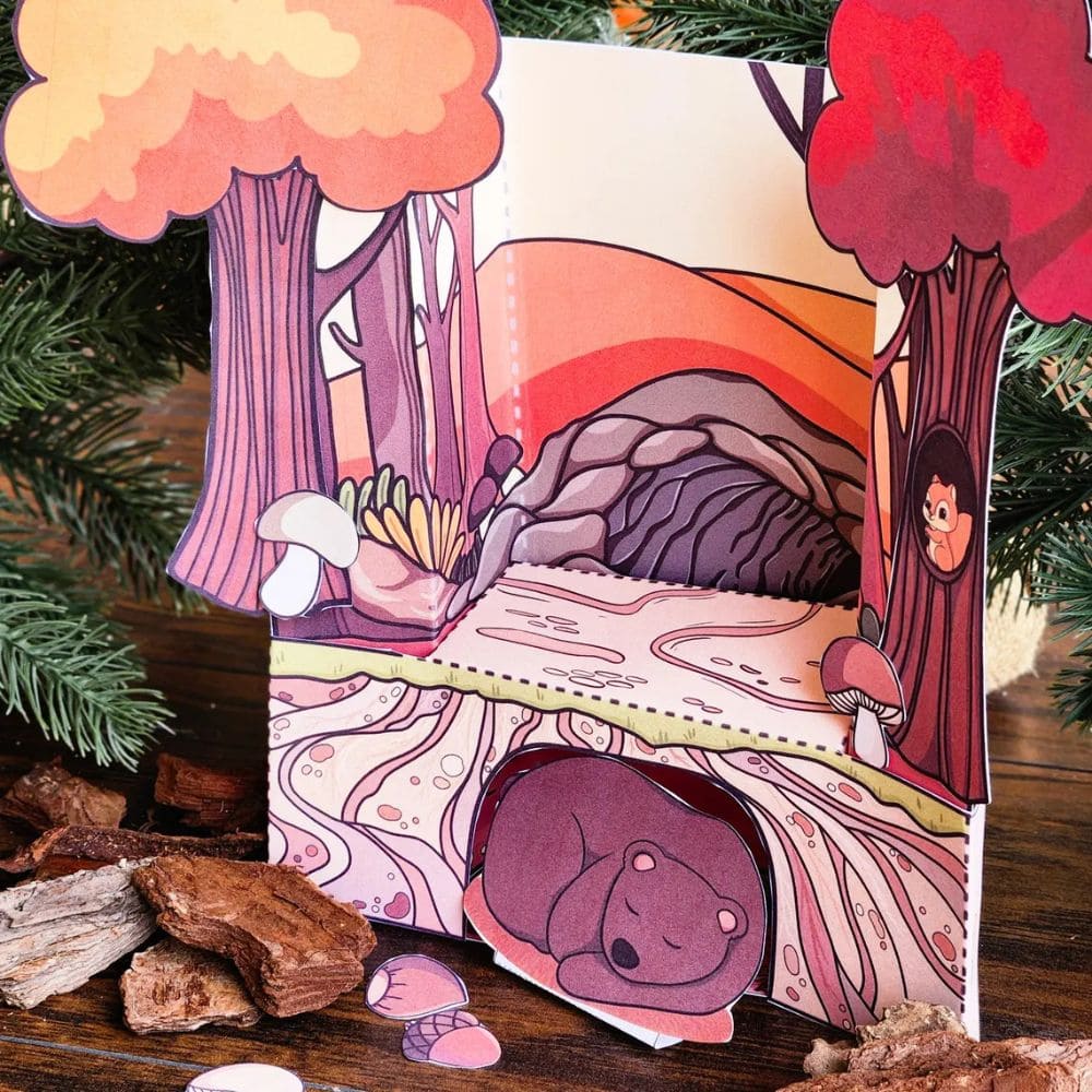 Bear Hibernation Diorama