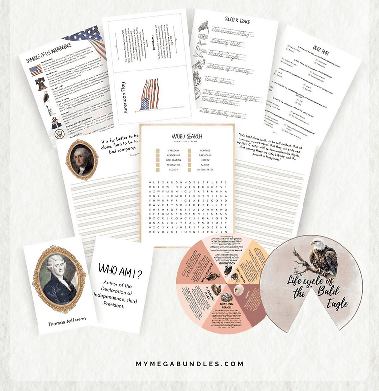 Birth of the U.S. Nation American History Printable Study