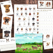 Dogs Unit Study in Cursive