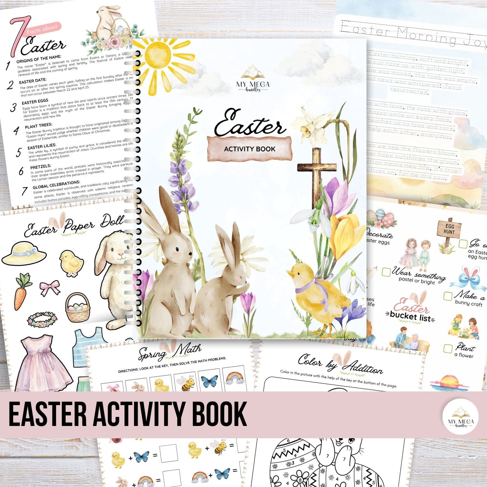 Easter Activity Book Printable for Homeschooling