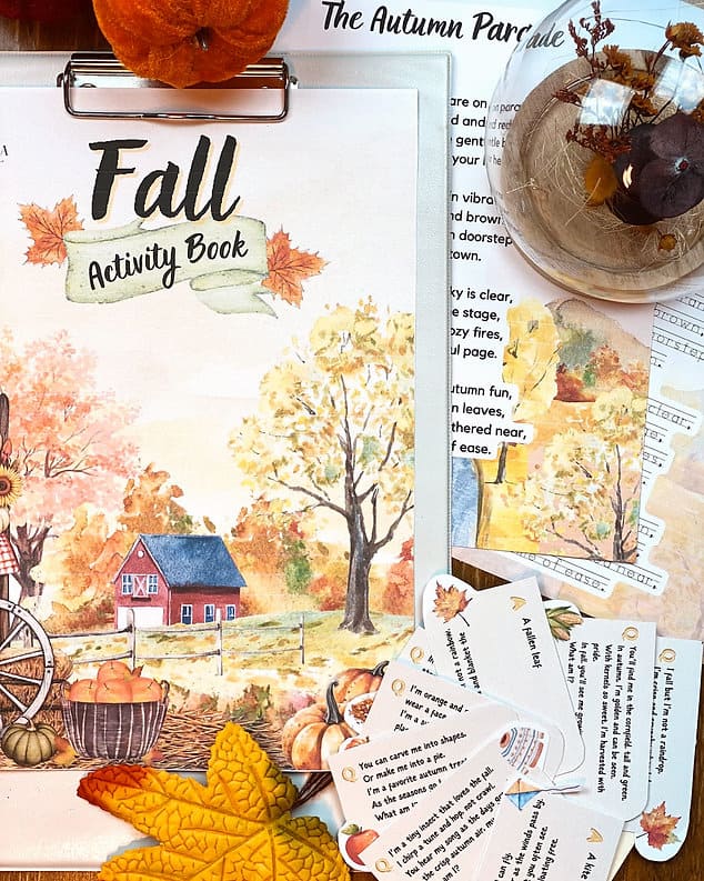 Fall Activity Book Printable Study
