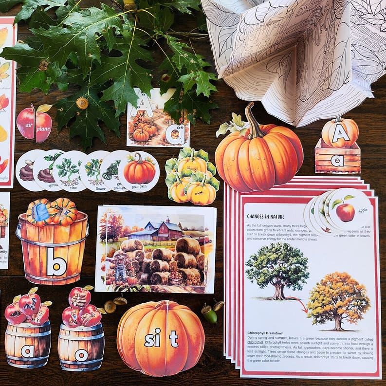 Fall Autumn Study Pack Printable