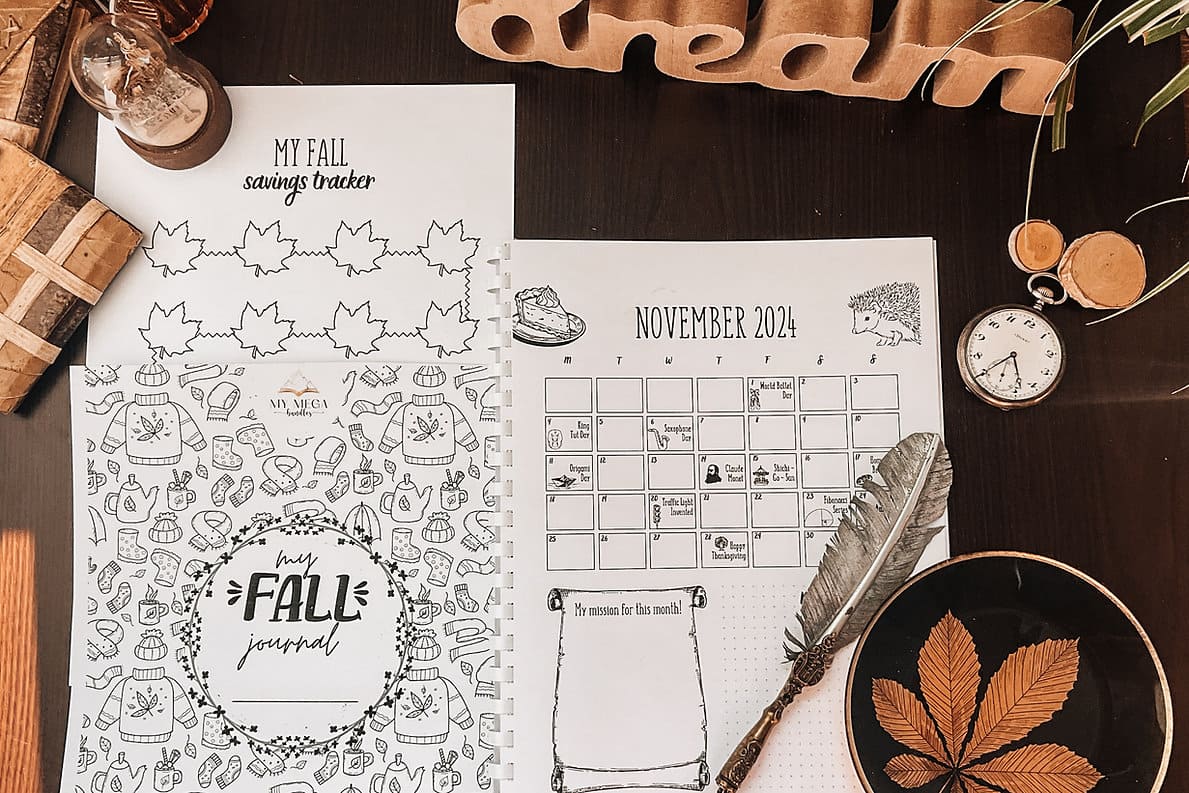Fall Journal Diary for Kids Printable