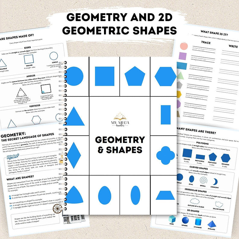 Geometric Objects Math Geometry and 2D Geometric Shapes | Homeschool Printable – My Mega ...
