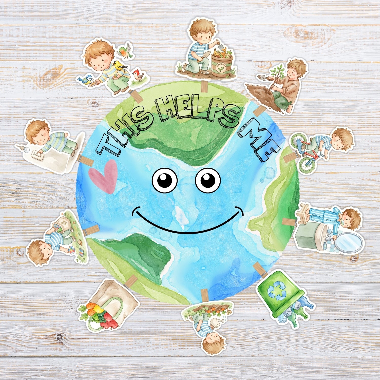 Helps the Earth, Harms the Earth — Sorting Game, Ages 3–7