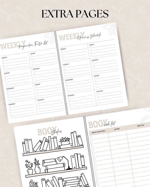 Homeschool Planner for Year 2024/2025