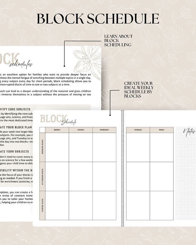Homeschool Planner for Year 2024/2025