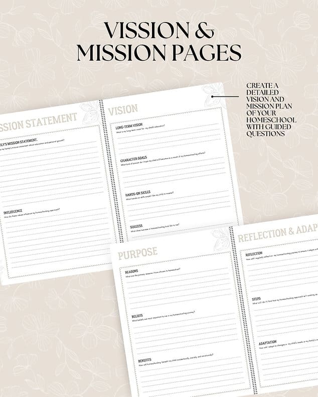 Homeschool Planner for Year 2024/2025