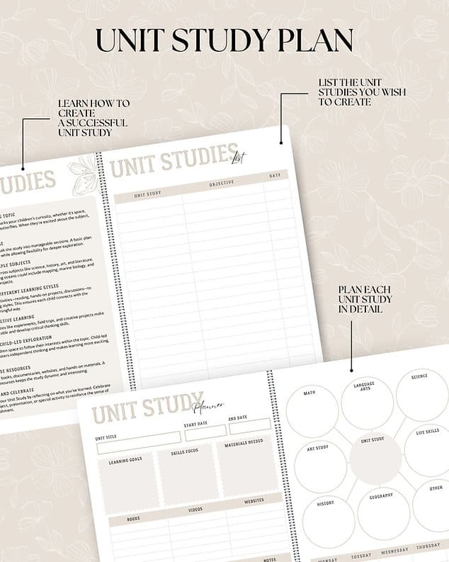 Homeschool Planner for Year 2024/2025