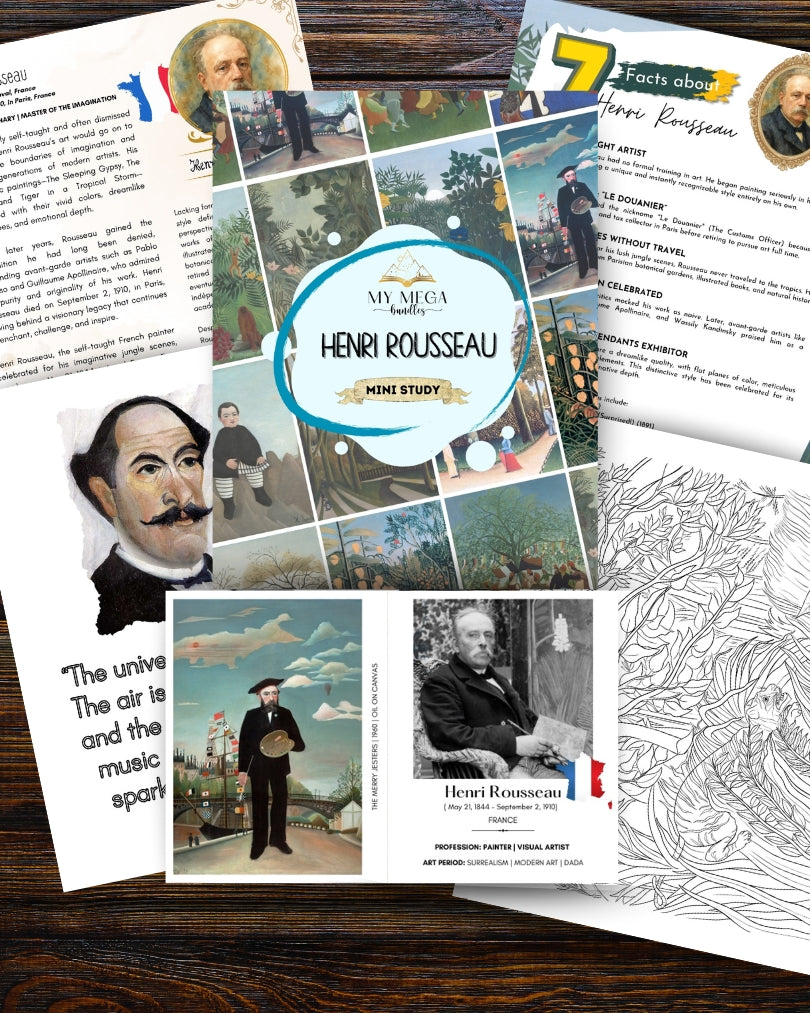 Henri Rousseau Art Printable for Kids – Biography, Facts & Activities ...