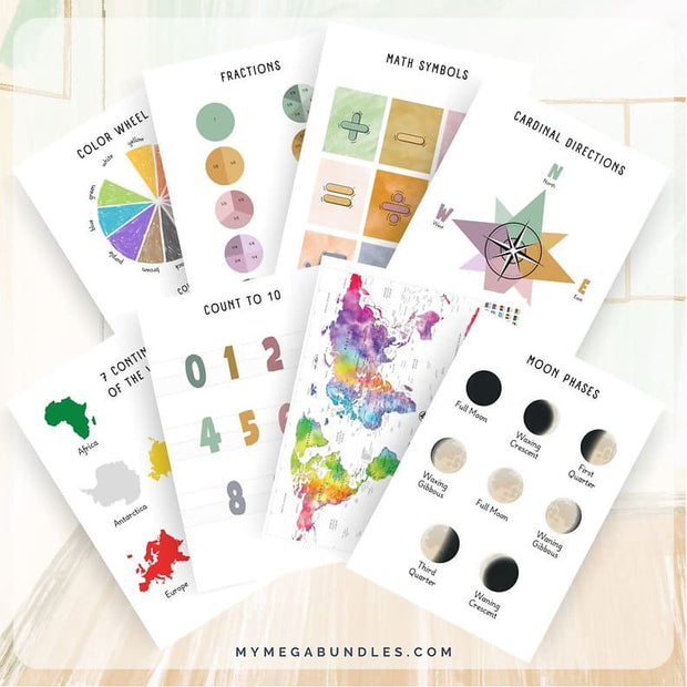 Homeschool Posters Printable | Homeschool Printable – My Mega Bundles LLC