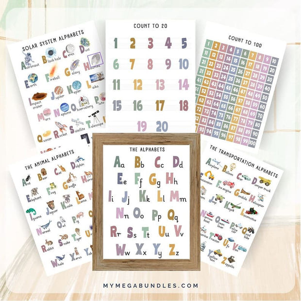Homeschool Posters Printable | Homeschool Printable – My Mega Bundles LLC