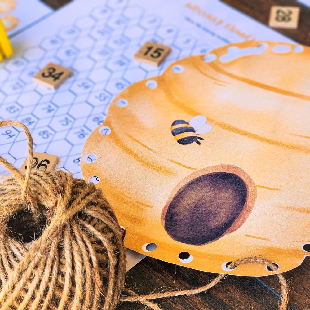 Honey Bee Math and Sensorial Study Pack