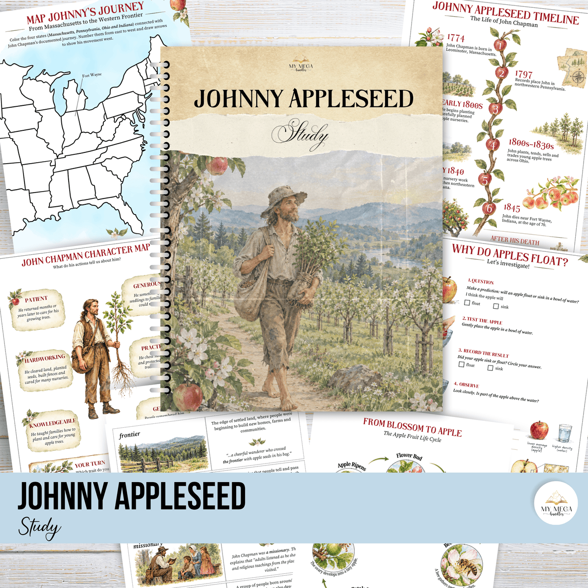 Johnny Appleseed Printable Pack