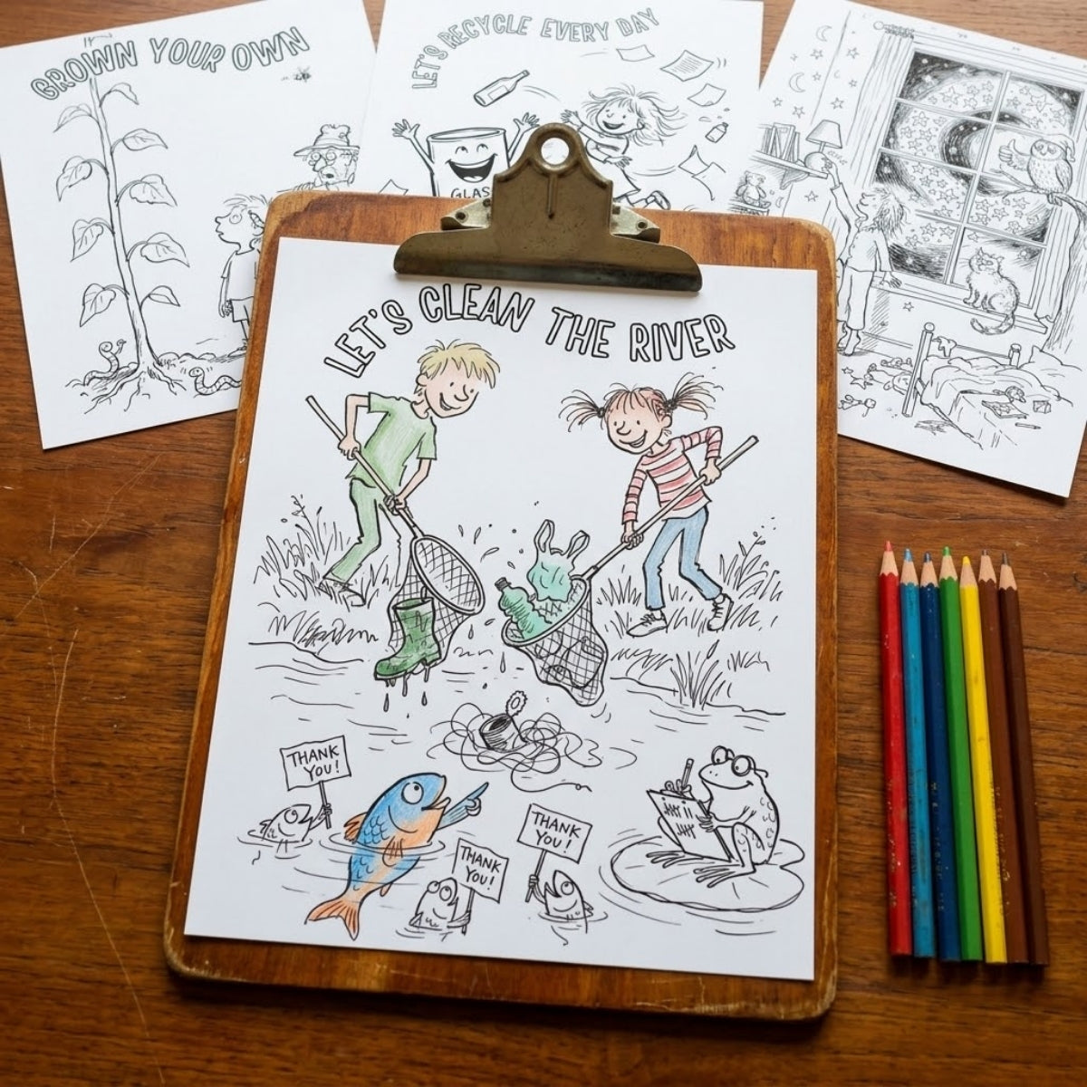 Little Earth Keepers — 10 Fun Coloring Pages