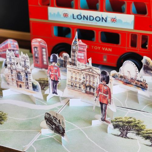 London Exploration Hands-On Activity with Map and London Bus