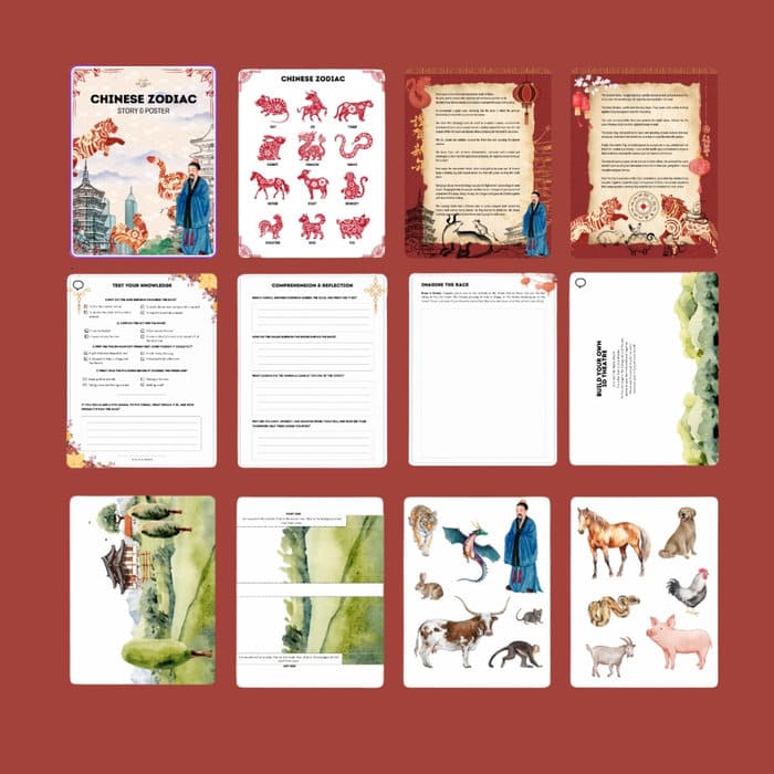 Lunar New Year Chinese Zodiac Story