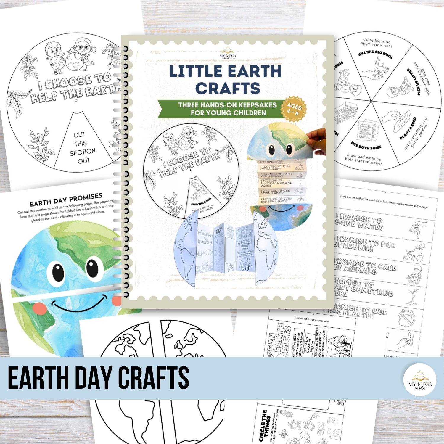Earth Day Crafts Printable — 3 Keepsakes Homeschool Printable