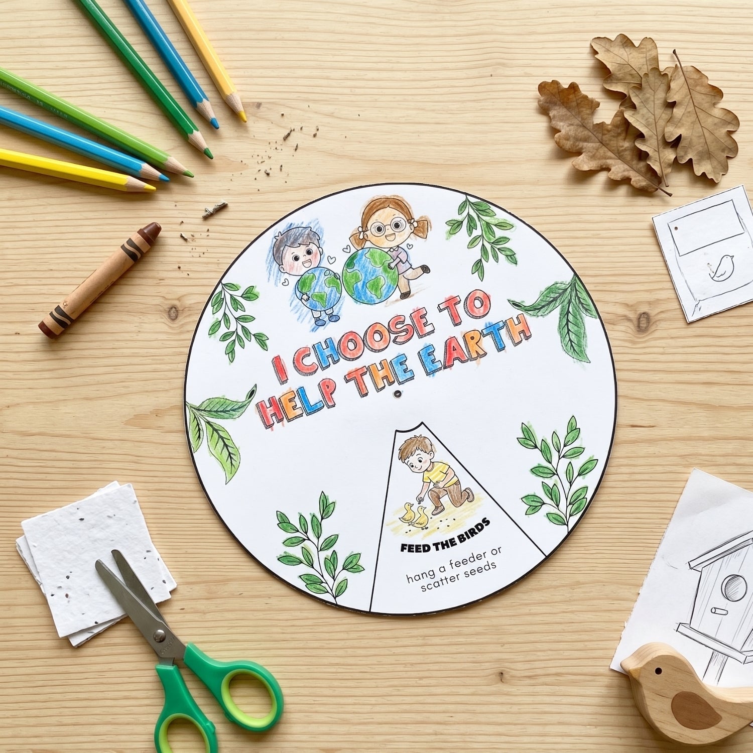 Earth Day Crafts Printable — 3 Keepsakes Homeschool Printable