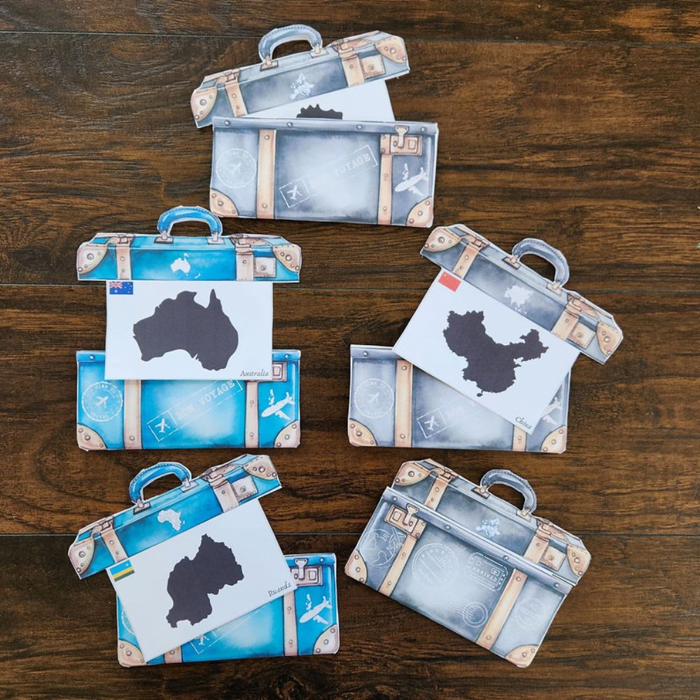 Map Suitcase Game Printable Study