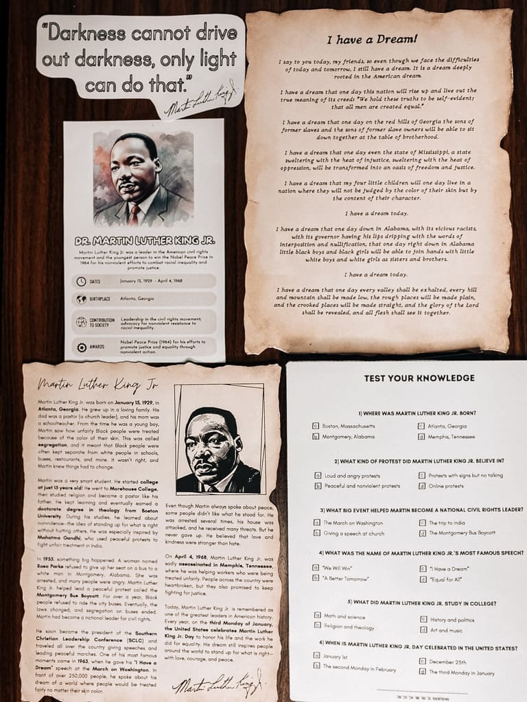 April 4 - Martin Luther King Study