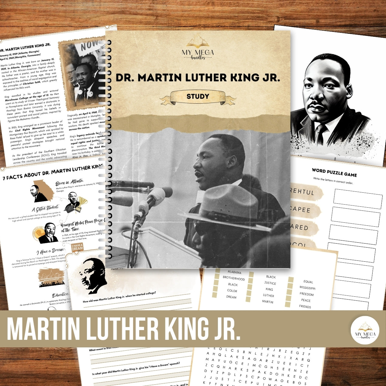 Martin Luther King Study MLK Pack Printable