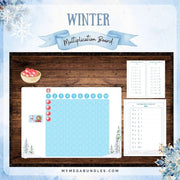 Montessori Inspired DIY Winter Themed Multiplication Board Kit