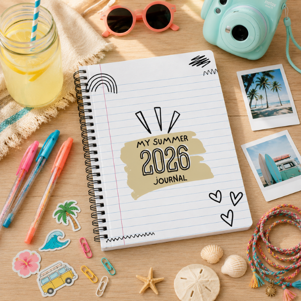Summer Diary 2026 Printable Journal for Children | Daily Writing, Refl