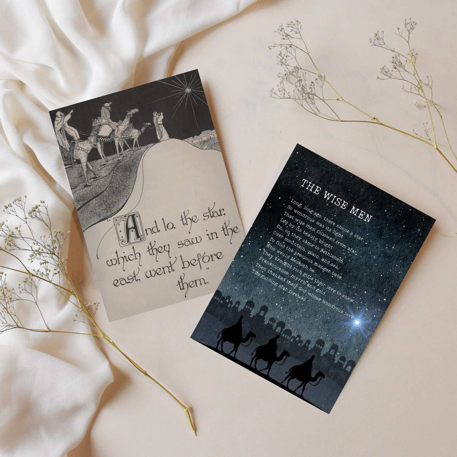 25 Nativity Cards Printable – Scripture Advent for Kids + Bonus Poems