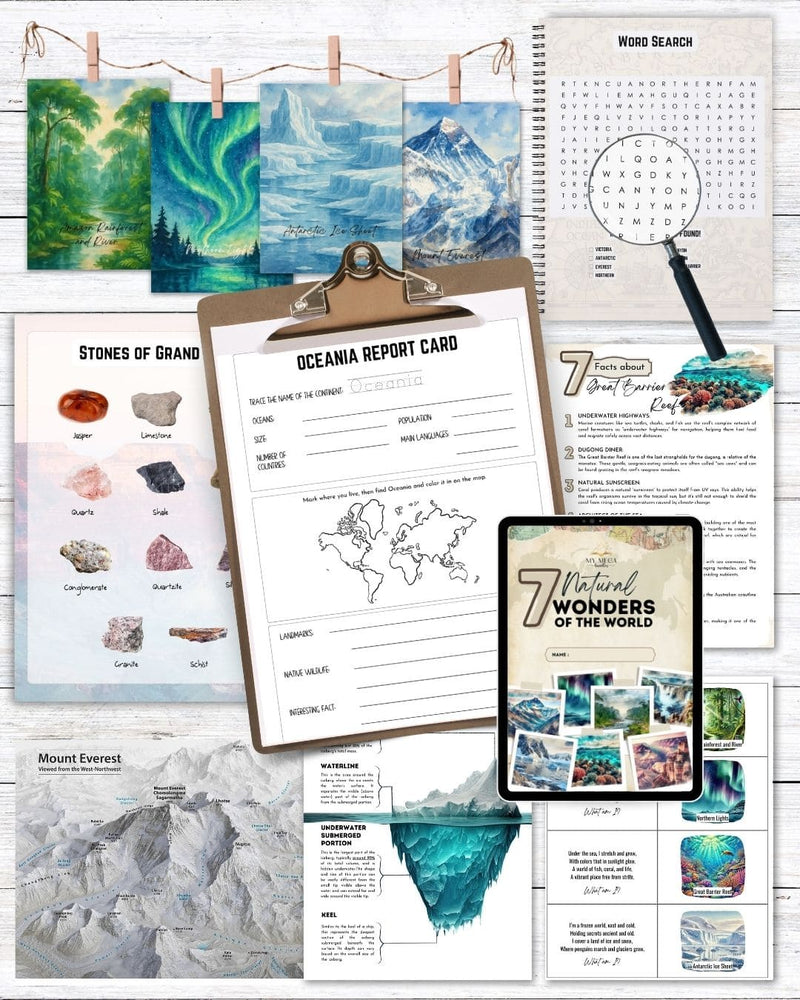 7 Wonders of the Natural World Homeschool Bundle