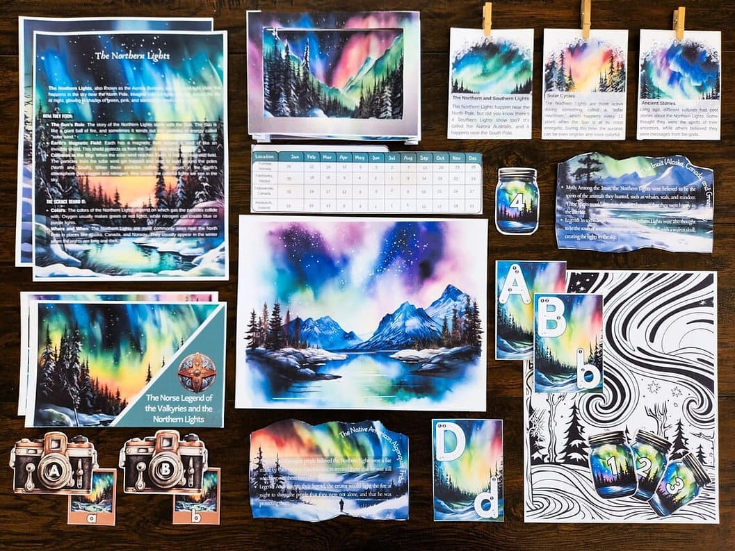 Northern Lights Printable Study