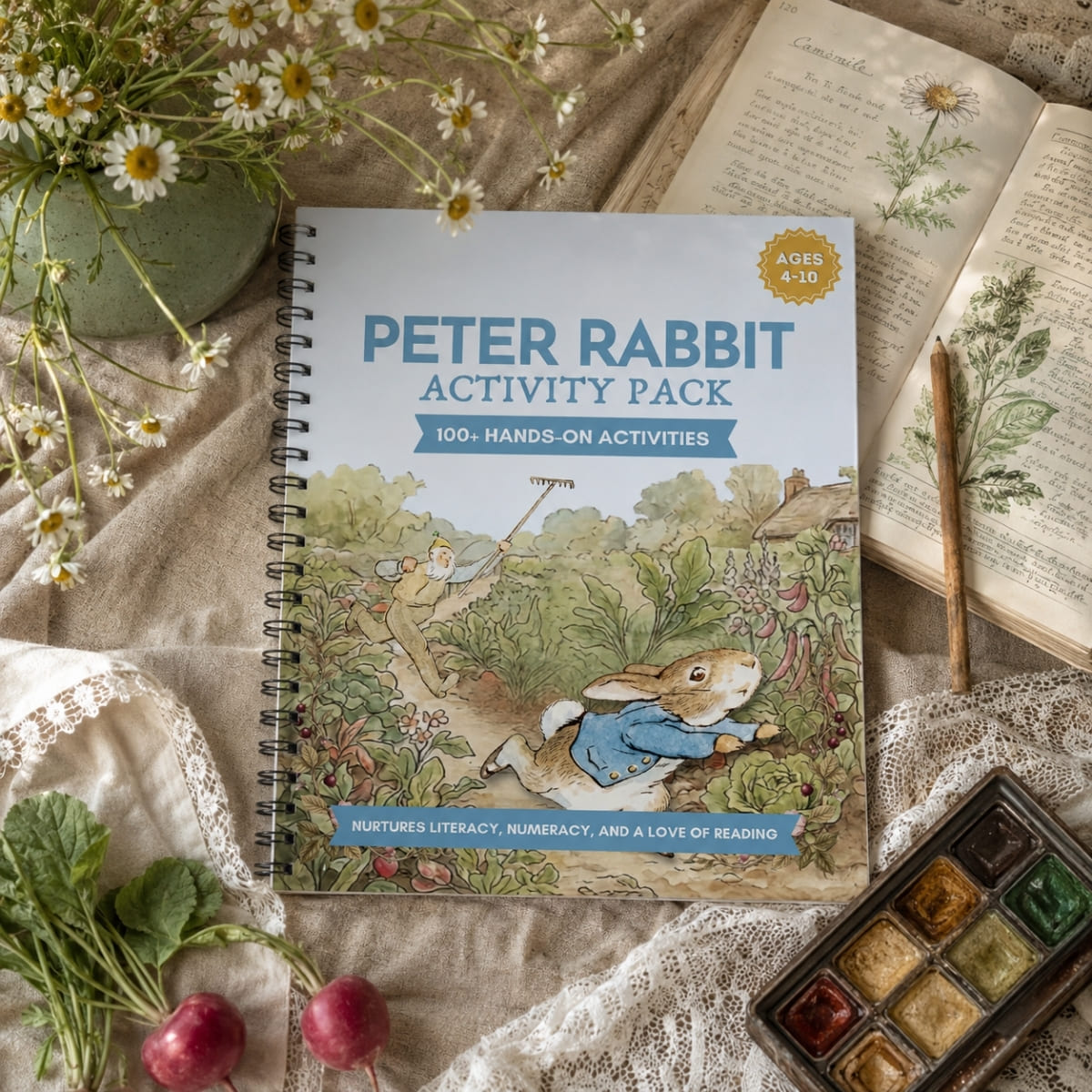 Peter Rabbit Activity Book for Kids | 100+ Printable Literacy, Math & Nature Activities
