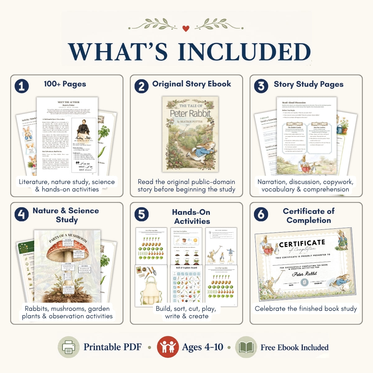 Peter Rabbit Book Study Companion Printable