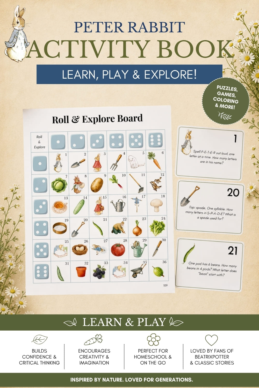 Peter Rabbit Activity Book for Kids | 100+ Printable Activities