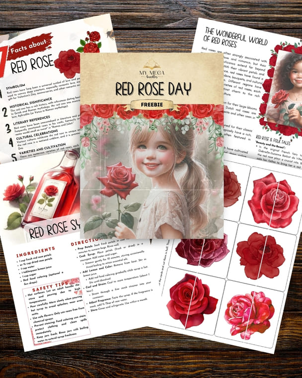 Red Rose Day Printable Freebie
